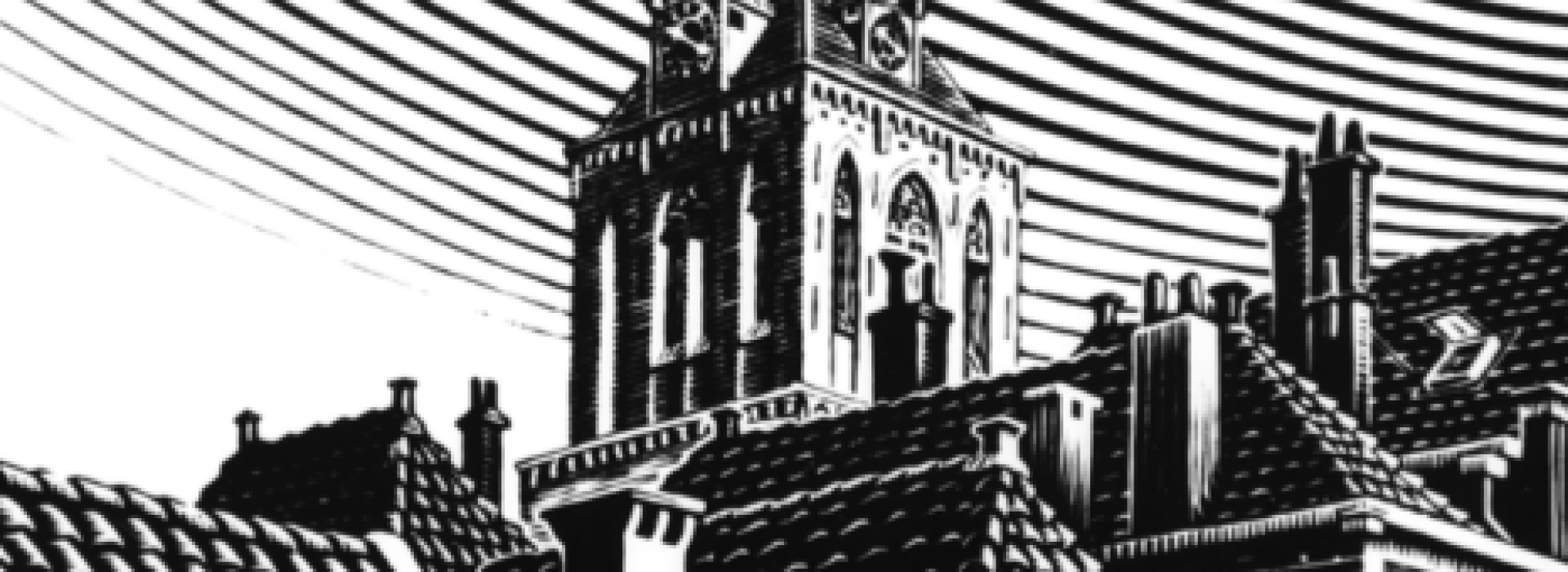 M.C. Escher-Karten mit Holzschnitten von Delft